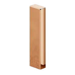 Rechtes, modulbares Außeneck FCEP für FC-Stahl-Sockelleisten 12 mm x 30 mm x 100 mm - kupferspiegel
