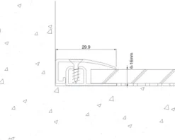 SKANDOR Abschlussprofil Aluminium silber 30x12,5x930 mm