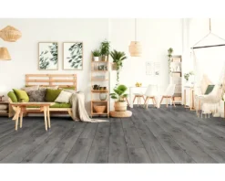 SKANDOR Laminat Night Oak Eiche dunkel Landhausdiele 1380 x 244 x 8 mm