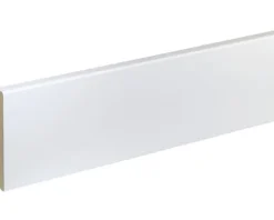 SKANDOR Sockelleiste FU96L MDF weiß lackiert 2400 x 90 x 16 mm