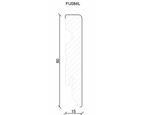 SKANDOR Sockelleiste MDF foliert FOFA383 FU84L Tiere weiß 15x80x2400 mm