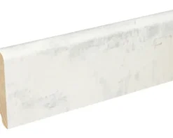 SKANDOR Sockelleiste MDF FU60L foliert Havanna weiß 19x58x2400 mm