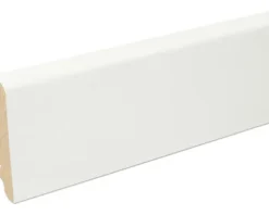 SKANDOR Sockelleiste MDF FU60L foliert Platin weiß 19x58x2400 mm