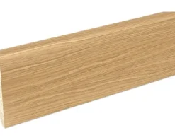 Sockelleiste Eiche weiss furniert SU060L 19x58x2500 mm