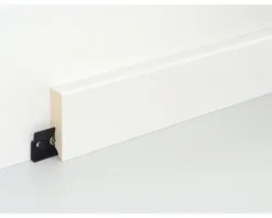 Sockelleiste Weiss RAL9016 foliert lackiert SF253L 16x58x2500 mm