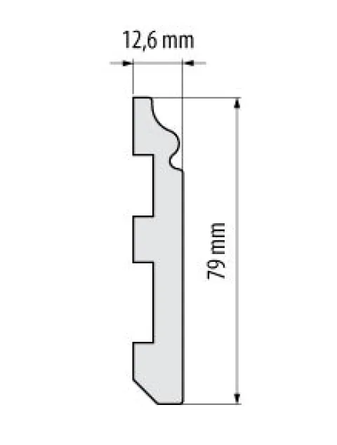 1 Stück / 2 Meter Sockelleisten Fußleisten Bodenleiste - schwarz - hartes Material - Dekor - Wand - Boden - Decke (DP5 - schwarz)