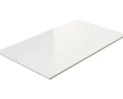 Steingut Wandfliese 19,8 x 39,8 cm weiß glänzend