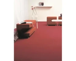 Teppichboden Rips Messina dunkelrot 400 cm breit (Meterware)