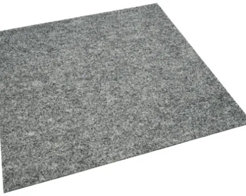 Teppichfliese Nadelfilz Merlin 70 hellgrau 5,5 mm 50x50 cm