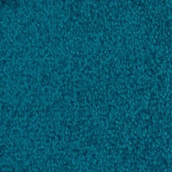 Teppichfliesen 50x50 cm selbstliegend, Velours Hochflor, Simply Soft Petrol Türkis