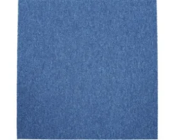 Teppichfliese Schlinge Mustang 82 blau 3 mm 50x50 cm