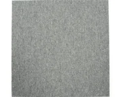 Teppichfliese Schlinge Mustang 74 hellgrau 3 mm 50x50 cm