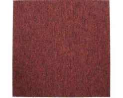 Teppichfliese Schlinge Mustang 20 rot 3 mm 50x50 cm