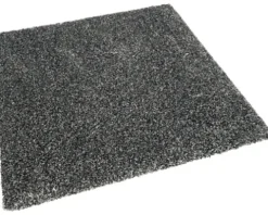 Teppichfliese Shag Amalfi 75 dunkelgrau 5 mm 50x50 cm