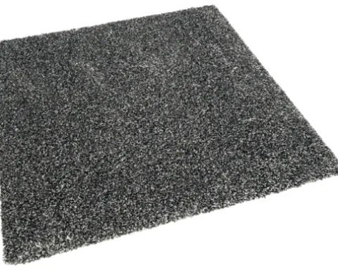 Teppichfliese Shag Amalfi 75 dunkelgrau 5 mm 50x50 cm