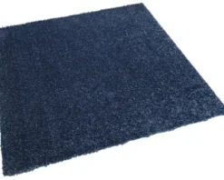 Teppichfliese Shag Carousel 180 dunkelblau 10 mm 50x50 cm