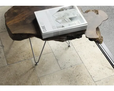 Travertin Bodenfliese Bari römischer Verband 1,2 cm Oberfläche und Kanten getrommelt