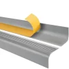 Treppenkantenprofil Selbstklebend 52x40 mm - Treppenprofil PVC für Treppenstufen, Treppenkantenschutz mit Rillen - 70 cm, Grau