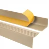 Treppenkantenprofil Selbstklebend 50x42 mm - Treppenprofil PVC für Treppenstufen, Treppenkantenschutz mit Rillen - 70 cm, Beige