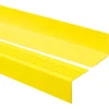 Treppenkantenprofil Selbstklebend 50x50 mm - Treppenprofil PVC für Treppenstufen, Treppenkantenschutz mit Rillen - 110 cm, Gelb