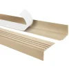 Treppenkantenprofil Selbstklebend 30x27 mm - Treppenprofil PVC für Treppenstufen, Treppenkantenschutz mit Rillen - 70 cm, Beige
