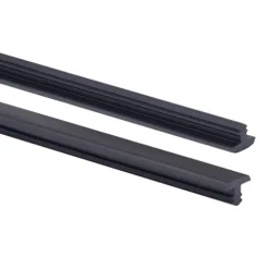 Treppenprofil für Treppenstufenrillen 4,5mm, PVC Gummiprofil Dichtung, Antirutsch - 25 Meter, Schwarz