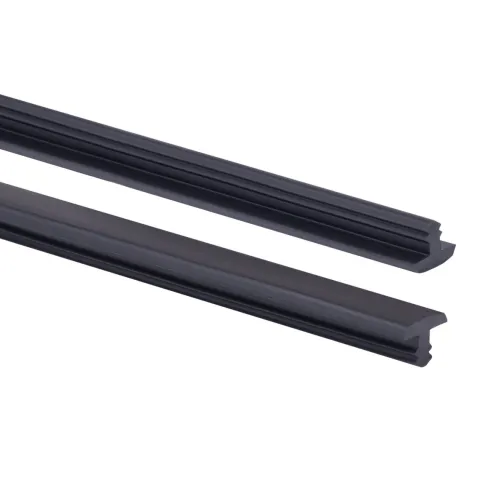 Treppenprofil für Treppenstufenrillen 4,5mm, PVC Gummiprofil Dichtung, Antirutsch - 25 Meter, Schwarz