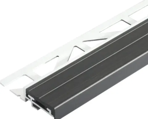 Treppenstufenprofil Dural Durastep Aluminium Länge 100 cm Höhe 9 mm