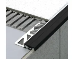 Treppenstufenprofil Dural Durastep Aluminium Länge 100 cm Höhe 9 mm
