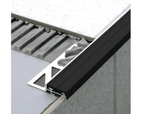 Treppenstufenprofil Dural Durastep Aluminium Länge 100 cm Höhe 9 mm