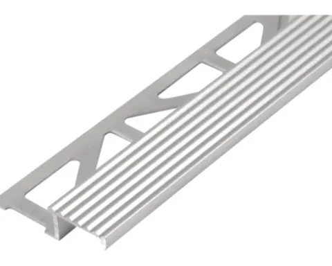 Treppenstufenprofil Durastep Aluminium Länge 250 cm Höhe 9 mm