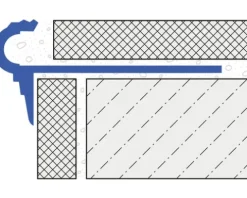 Treppenstufenprofil Florentostep Aluminium Länge 250 cm Höhe 11 mm