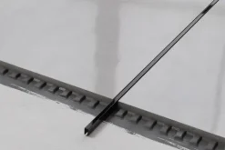 U-Profil aus rostfreiem Stahl geschliffen 5mm x 2700mm - Schwarz poliert