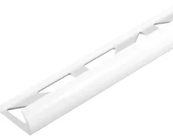 Viertelkreis-Abschlussprofil Durabord PVC Länge 250 cm Höhe 9 mm matt