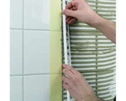 Viertelkreis-Abschlussprofil Durabord PVC Länge 250 cm Höhe 9 mm matt