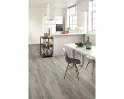 Vinylboden Eiche Pastellgrau Landhausdiele Klickverbindung 1209 x 225 x 5,3 mm