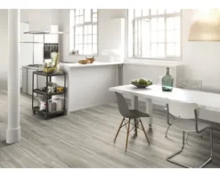 Vinylboden Eiche Pastellgrau Landhausdiele Klickverbindung 1209 x 225 x 5,3 mm