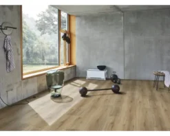Vinylboden Eiche royal hell gekalkt Landhausdiele Klickverbindung 1207 x 216 x 9,4 mm
