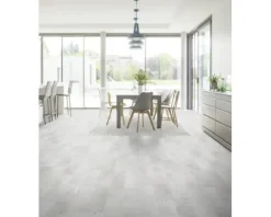 Vinylboden Fliese Gotha Clear grau Fold-Down 729 x 389 x 4,2 mm