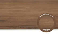 Vinylboden selbstklebend Designplanke 15,24 cm x 91,44 cm in Eichenoptik Dunkelbraun
