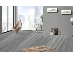 Vinyl-Diele Baya Clear grau selbstklebend 152x914x2 mm
