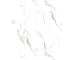 Vinyl-Fliese Nizza Marmor weiß grau selbstklebend 609x304x2 mm