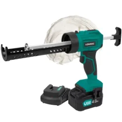 VONROC Akku Kartuschenpresse, Kartuschenpistole [neues Modell] - 20V - 4 Stufen Durchfluss, Silikonpistole inklusive 4.0 Ah Akku und Ladegerät
