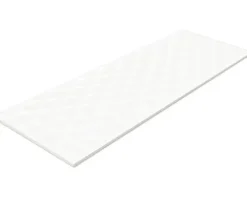 Wandfliese Optic Snow weiß 3D glänzend 30x90 cm rektifiziert