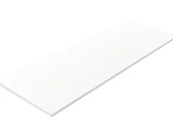 Wandfliese Wellen Snow weiß 3D glänzend 30x90 cm rektifiziert