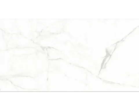 Wand- und Bodenfliese Elegant Statuario 60 x 120 x 0,95 cm glänzend rektifiziert
