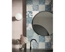 Wand- und Bodenfliese Paint rosè 20x20cm rektifiziert