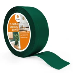 Weichsockelleiste, Breite Sockelleiste 70 x 20 mm, PVC Knickleiste für Wand, Boden, Flexibel, Grün, 1 Meter