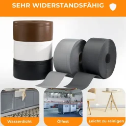 Weichsockelleiste, Breite Sockelleiste 70 x 20 mm, PVC Knickleiste für Wand, Boden, Flexibel, Weiß, 25 Meter