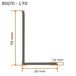 Weichsockelleiste, Breite Sockelleiste 70 x 20 mm, PVC Knickleiste für Wand, Boden, Flexibel, Weiß, 25 Meter